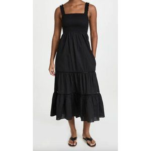 Playa Lucila Womens Sleeveless Smocked Dress In Black Size XS